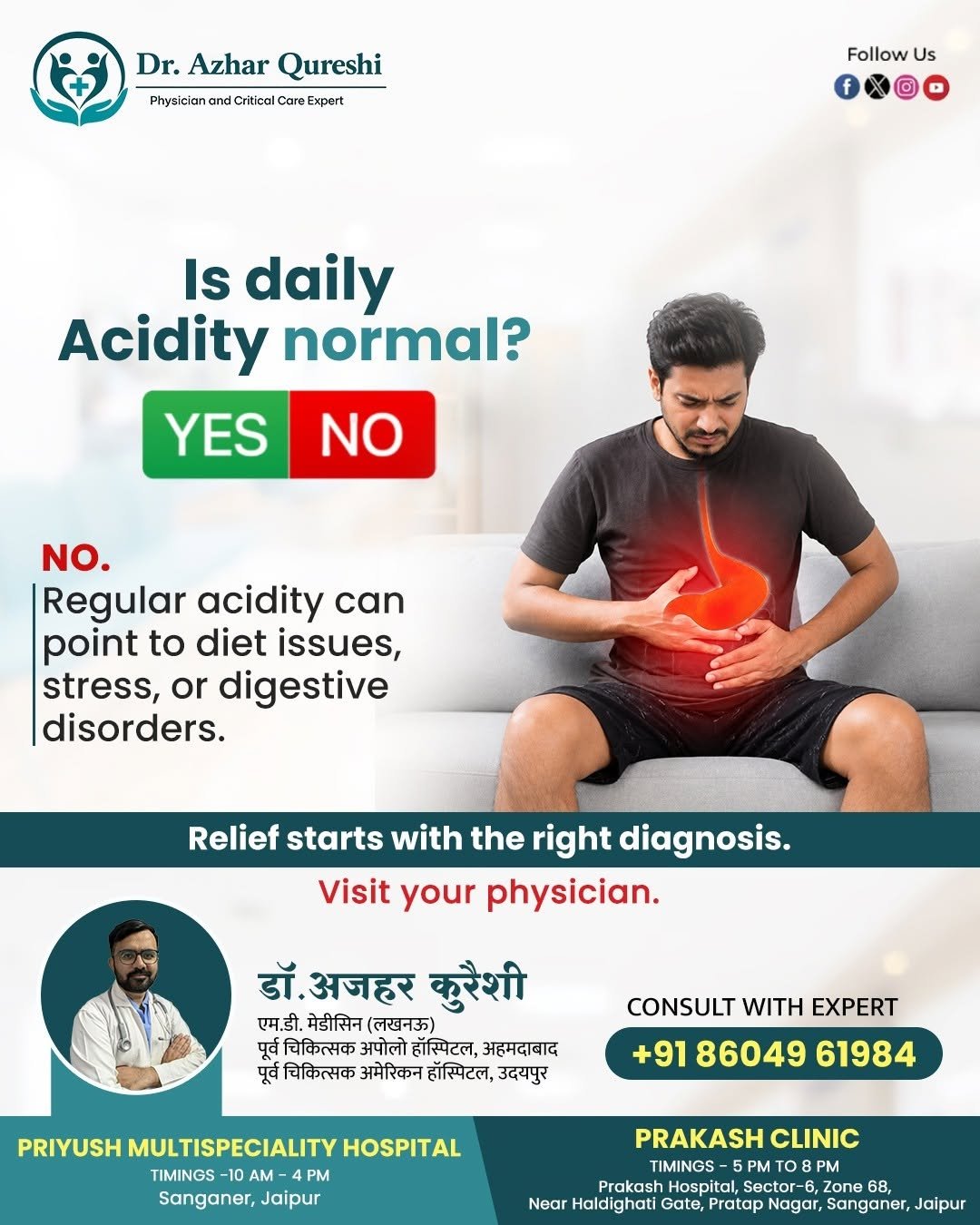 Do you experience acidity almost every day